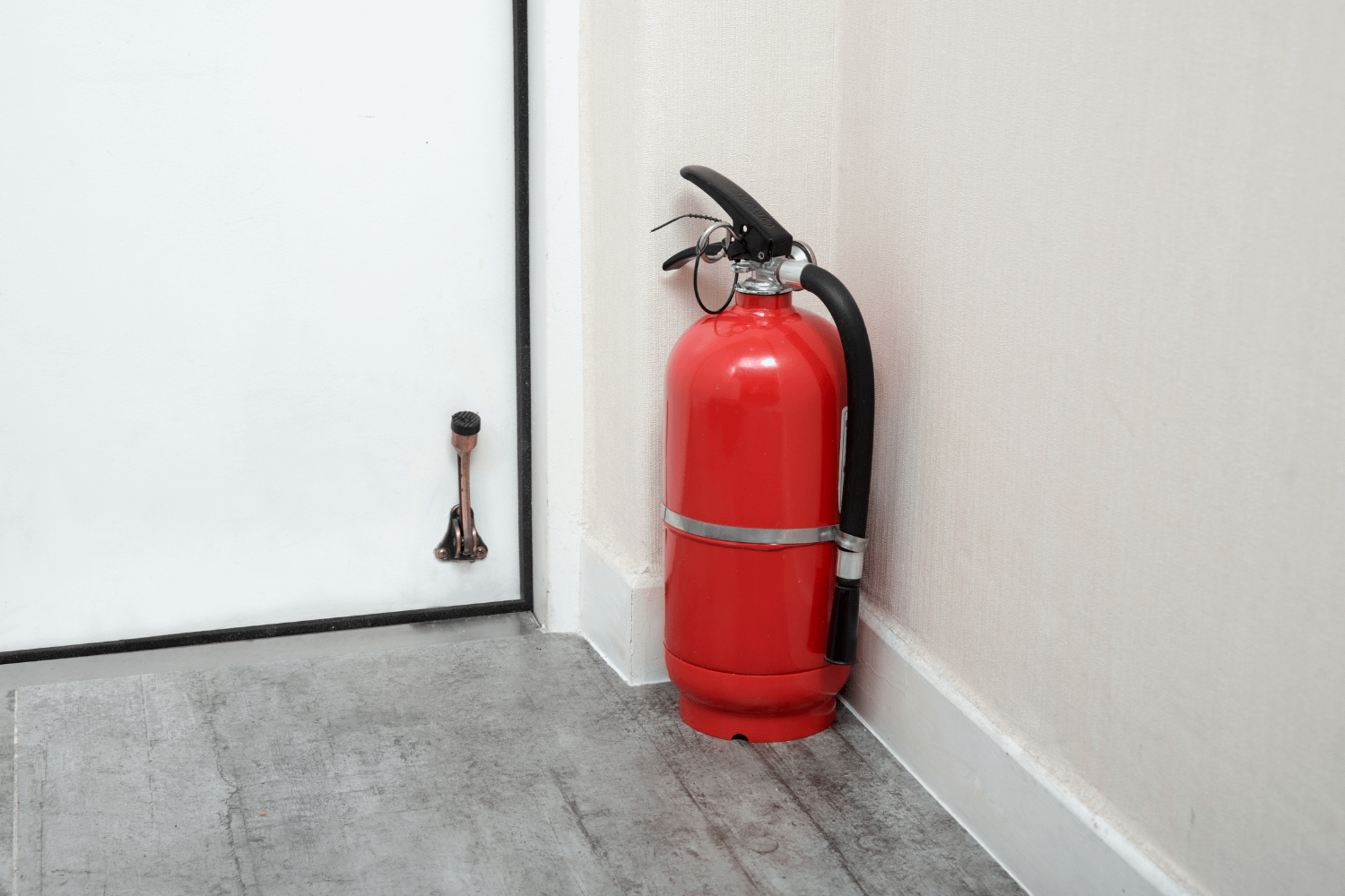 fire extinguisher inside